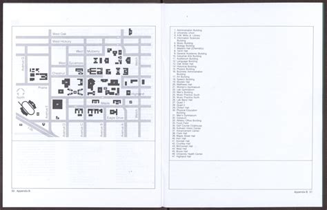 North Texas State University Campus Map 1983 Side 1