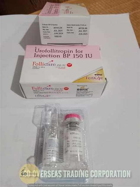 Follicare 150 Iu Urofollitropin 150 Inj Bp Packaging Size 1
