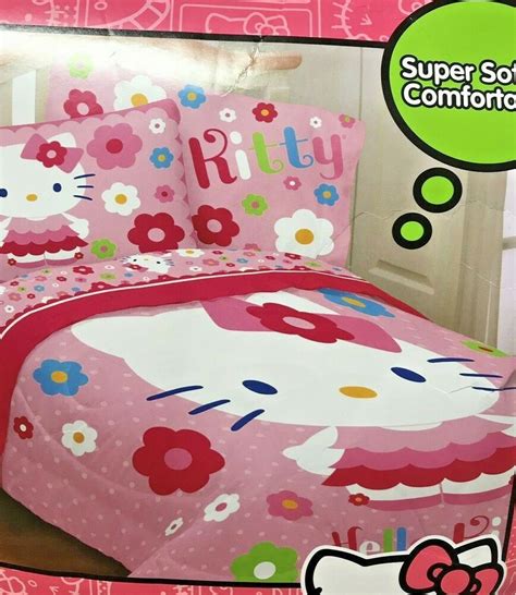 Ncaa ohio state buckeyes twin comforter & sheet set (4 piece bedding). Hello Kitty Microfiber Twin Comforter Pink Super Soft # ...