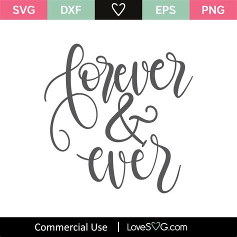 Forever And Ever Svg Cut File