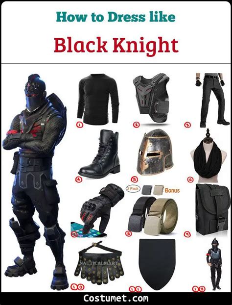 Black Knight Fortnite Costume For Cosplay And Halloween