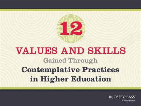 12 Values And Skills Gained Through Contemplative Practices In Higher