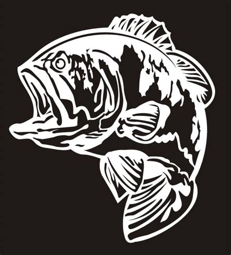 Buy Bass Fish Fishing Vinyl Decal Window Sticker In Grand Isle Vermont