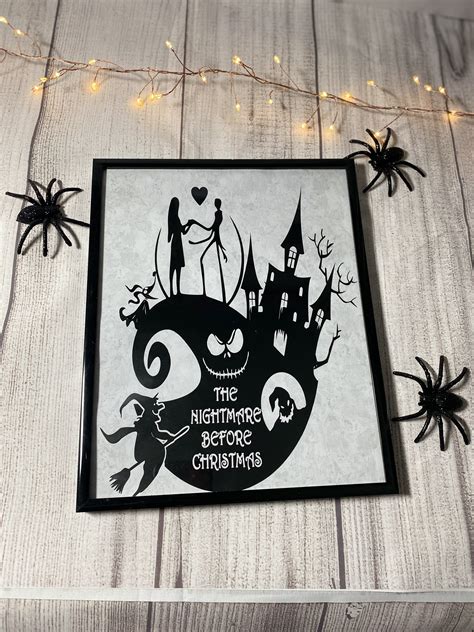 The Nightmare Before Christmas Sign Etsy