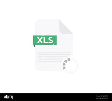 Xls File Logo Design Download Xls Button Excel Type Vector Design And Illustration Stock