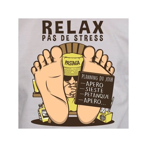 T Shirt Sud Relax Pas De Stress Avomarks