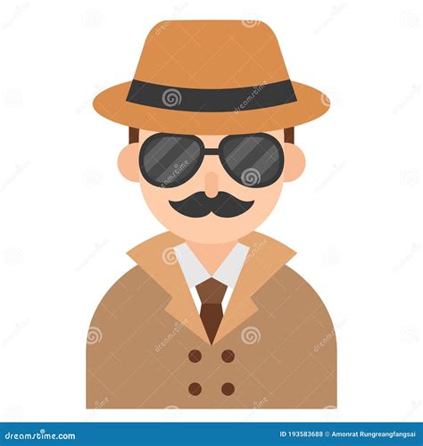 Detective Icon Profession And Job Vector Illustration Stock Vector