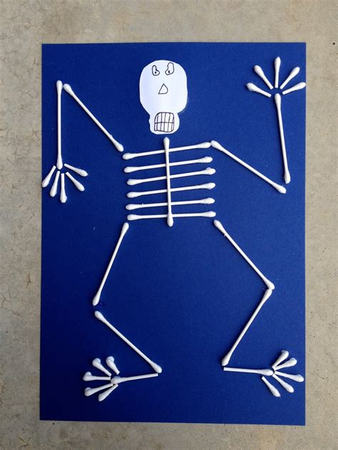 Squelette En Coton Tiges Q Tip Skeleton