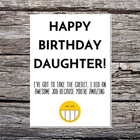 More funny daughter birthday meme. daughter birthday card funny birthday card funny happy