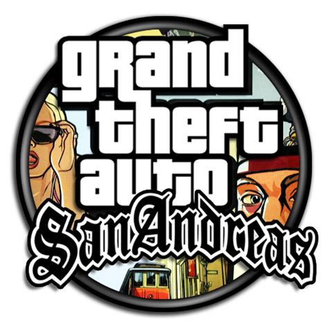 Grand Theft Auto San Andreas Logo Png Isolated Hd Png Mart