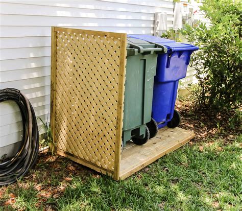 12 cool diy trash can makeovers. Simple DIY Way to Hide Your Trash Cans