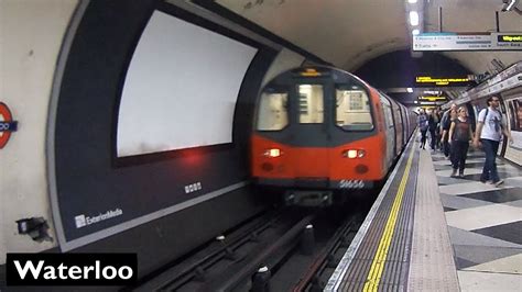 Waterloo Northern Line London Underground 1995 Tube Stock Youtube