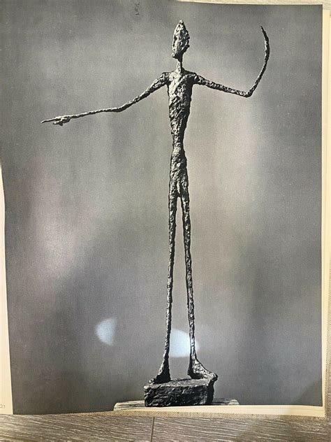 The Tate Gallery Alberto Giacometti Man Pointing 1947 Sculpture Print