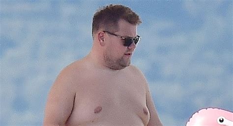 James Corden Goes Shirtless On A Yacht During Italian Vacation James