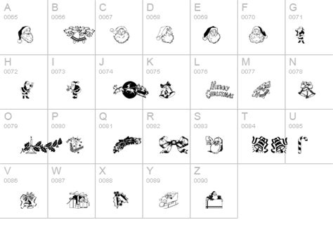 Choose free christmas templates for letters to grandma and letters to santa, and christmas card templates to send cheer to family and friends. Xmas Clipart Font - FontZone.net