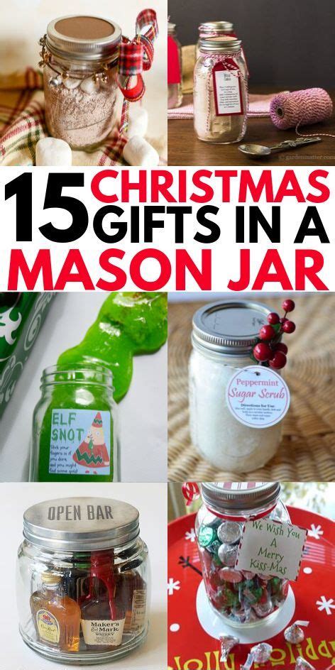 16 DIY Christmas Gifts In A Jar Mason Jar Christmas Gifts For