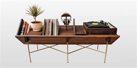 This Detroit Made Credenza Is The Mid Century Modern Vinyl Setup You