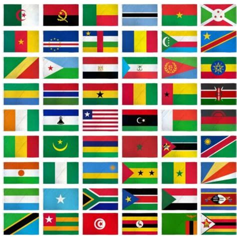 Set Of 54 African Countries Flags 3x5ft Flags Of Africa Set Ebay