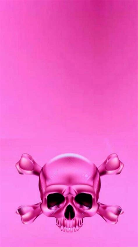 Cute Pink Skull Wallpaper