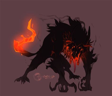 Adopt Extra Demon Wolf Concept By Ningeko Dark Fantasy Art Concept Art Créature Art