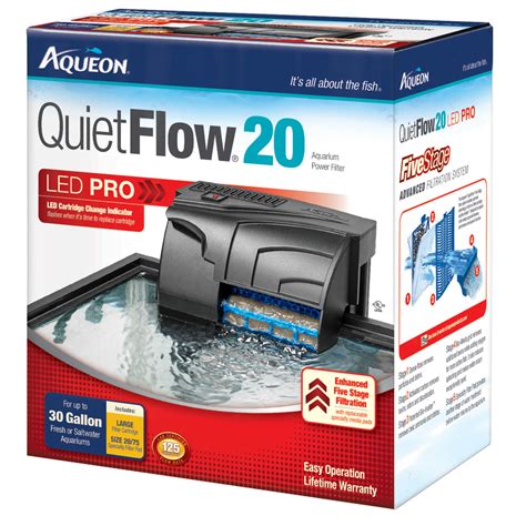 Aqueon Quietflow Led Pro 20 Aquarium Power Filter Petco