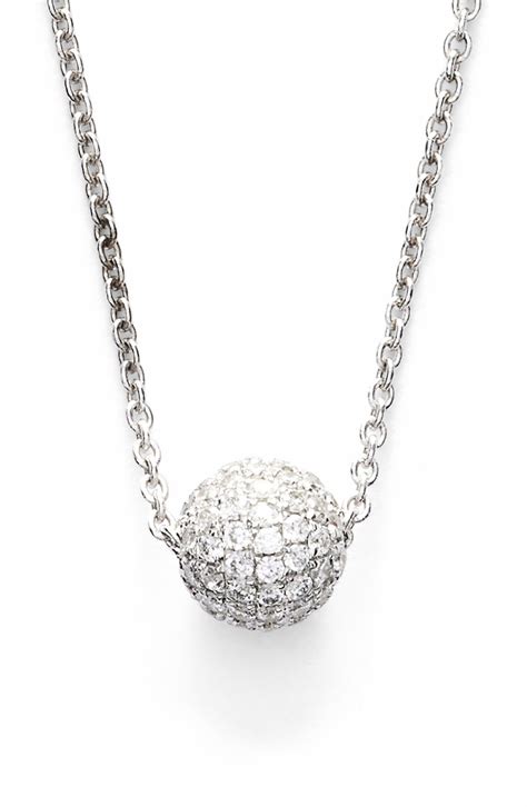 Bony Levy Small Diamond Pavé Ball Pendant Necklace Limited Edition