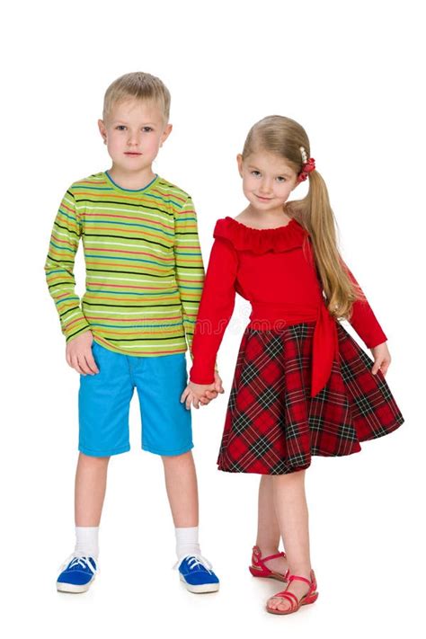 Two Children Stand Together Stock Image Image Of Kids People 78407053
