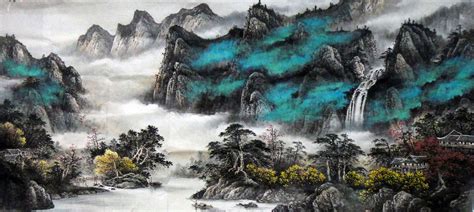 Chinese Watercolor Landscape At Explore Collection