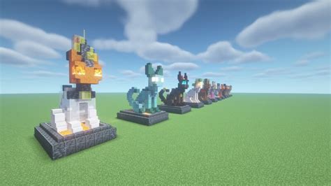 Minecraft Cat Statues 12021201120119211911191181171