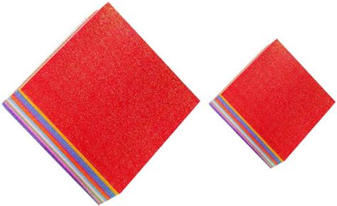 Supvox 100pcs Glitter Cardstock Paper Sparkly Paper Craft