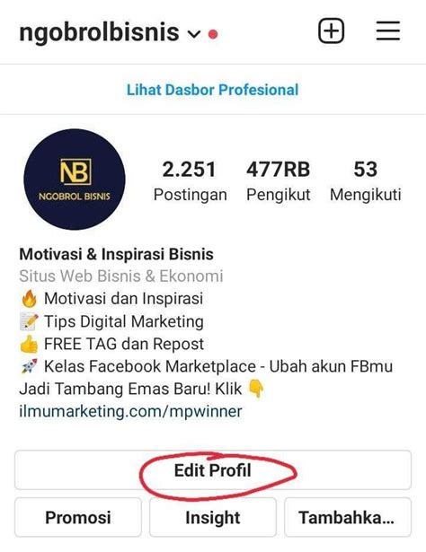 Bio Instagram Bisnis Homecare