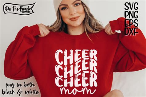 Cheer Mom Svg Retro Wave Svg Png Graphic By On The Beach Boutique · Creative Fabrica