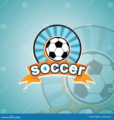 Soccer Logo Template Stock Illustration Illustration Of Match 96122626