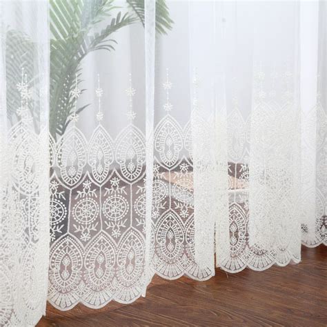 White Lace Sheer Curtain Add Peace And Comfort In This New Season White Lace Curtains