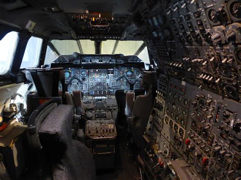Concorde Flight Deck Taken At East Fortune Airfield Museum In Scotland