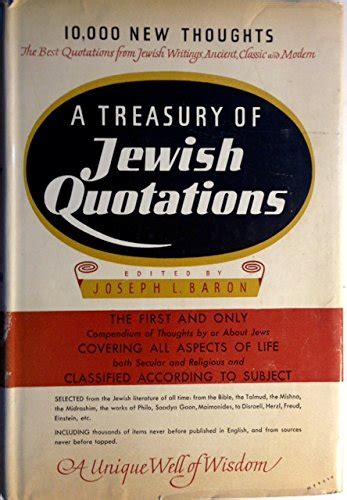 A Treasury Of Jewish Quotations Baron Joseph L Books