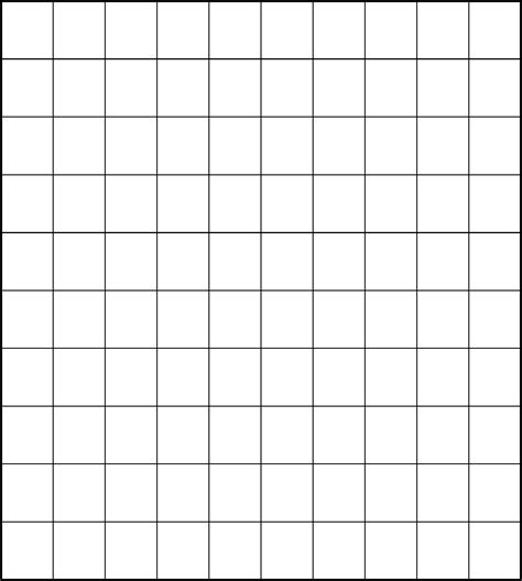 Blank 100s Chart Printable