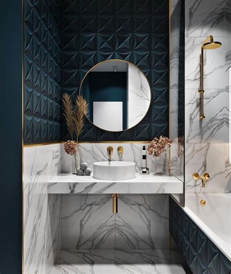 See our favorite white bathrooms and browse through our favorite white bathroom pictures the sheen of a new sink and marble countertop is beautifully offset by the rustic shiplap walls and ceiling carrara marble makes a big statement in the white master bath of this washington, d.c., home. 74 Luxurious Marble Bathroom Designs - DigsDigs