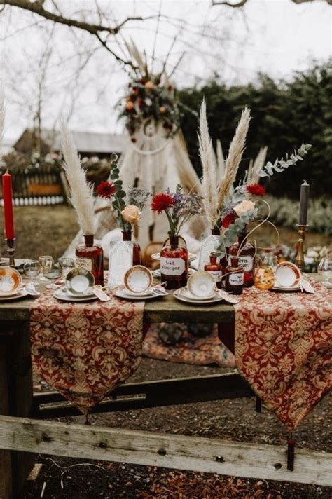 64 Boho Chic Wedding Table Settings To Get Inspired 54 Off
