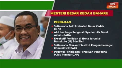 Dan pegawai2 yg bertanggung jawab.! INFOGRAFIK Menteri Besar Kedah baharu - YouTube