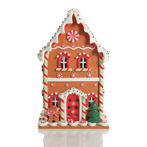 Buy Lightup Gingerbread House Ornament Online The Christmas Cart