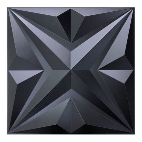 Buy Mix3d 3d Wall Panel Star Textured Black Pvc 3d Wall Panels For