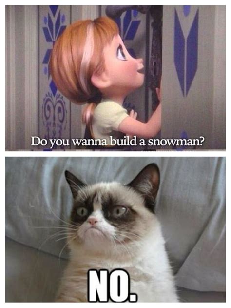 Frozen Meets Grumpy Cat Humor Pinterest Grumpy Cat And Humor