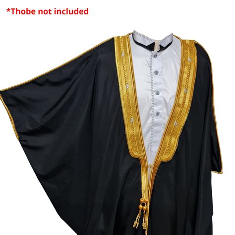 Premium Short Sleeve Arabian Bisht Cloak Arab Dress Thobe