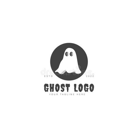 Ghost Logo Design Icon Illustration Stock Vector Illustration Of Dark