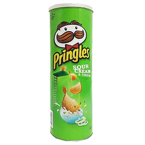 Sale Pringles Sour Cream And Onion Crisps 130g Approved Food