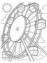 Wheel Ferris Coloring Crayola Fair Printable Horse sketch template