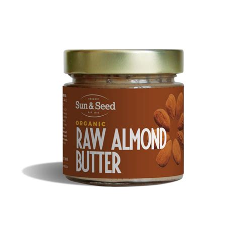 Organic Almond Butter 250g 5kg Sun And Seed Raw Living Uk