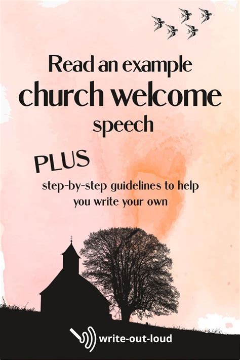 How To Give A Church Welcome Speech Speech Writing Tips Welcome
