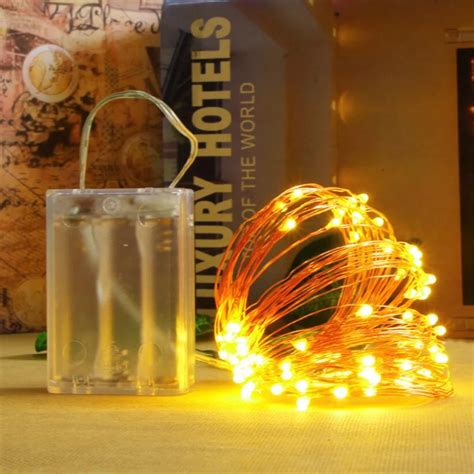 5m 50 Led String Lights Copper Wire Night Light Holiday Lighting For